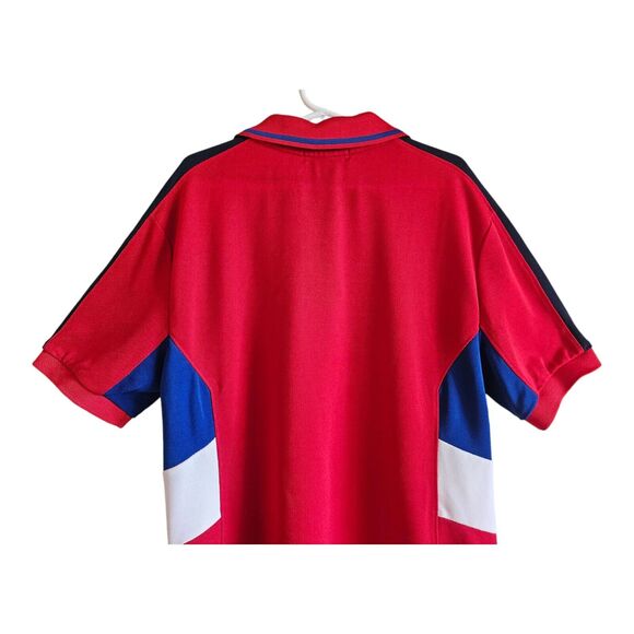 POLO RALPH LAUREN Boy's M 10 12 Shirt Large Pony Logo Snaps Short Sleeve Red 32" - Picture 5 of 8